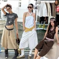 ราคา พร้อมส่ง ? ? ? ? ? ? ? ? ? ? ? ? ? กางเกง5ส่วน เอวสูง เบาบาง พริ้ว ทรงสวย (44302734348)