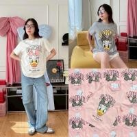 ราคา ส่งด่วน Valen GAN T shirt เสื้อยืดแขนสั้น คอกลม งานสกรีนวินเทจแต่งกากเพชร (27372906174)