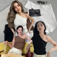 ราคา ส่งด่วน เสื้อบ่าเดี่ยววิกเตอเรีย ลัคชูว ผ้าไหมพรม สวยแพง (42623881949)