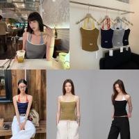 ราคา ส่งด่วน WG WE 5532 เสื้อสายเดี่ยวเนื้อผ้ายืดสีทูโทน ผ้าเนื้อดี ยืดหยุ่นได้เยอะ (42302063738)