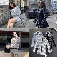 ราคา COLLAR STRIPE DRESS 3301 เดรสแขนยาวคอปก รุ่นนี้มาด้วยกัน2ชิ้น แมทช์คู่กับเข็มขัดกำมะหยี่แล้วจึ้งมาก (28460194811)