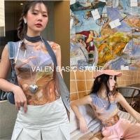 ราคา ส่งด่วน ZR bodysuit บอดี้สูทแขนกุด เนื้อผ้าตาข่ายซีทรู สไตล์สาว Y2K TAG valen basic store (20490654490)