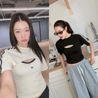 ราคา ส่งด่วน VALEN Set 2ชิ้น Crop top เสื้อสายเดี่ยว ทรงครอป มาคู่กับเสื้อคอกลมคลุมตัวนอก (42225037353)