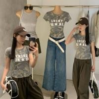 ราคา ส่งด่วน ? ? ? ? 8747 เสื้อยืดคอกลม แขนสั้น พิมพ์ลายทหาร (48555334884)