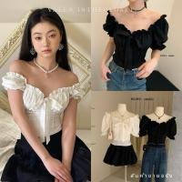 ราคา ส่งด่วน WG WE 1044 dolly bow เสื้อแขนตุ๊กตาผูกโบว์เนื้อผ้าดี น้องน่ารักมาก (28821350954)