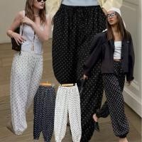ราคา ส่งด่วน NEW ARRIVAL กางเกงขายาวลายจุด ทรงจินนี่ เนื้อผ้าดีมีน้ำหนัก (53400881418)