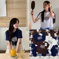 ราคา ส่งด่วน MAR crop top เสื้อยืดทรงครอปแบรนด์ งานสกรีนลายโลโก้ (41861396504)