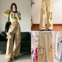 ราคา ส่งแมส TEEDA กางเกงผ้าร่มไนล่อน แต่งโบว์สุดฮิต ปังมากคะรุ่นนี้ (27654114364)