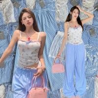 ราคา ส่งแมส ? ? ? ? ? ? ? ? ? ? ? ? ? ? ? ? ? ? ? ? ? ? ? ? set 2 ชิ้น กางเกงลายริ้วสุดฮิต รอบนี้มาในทรงขายาว มีด้วยกัน2ชิ้น (29004666151)