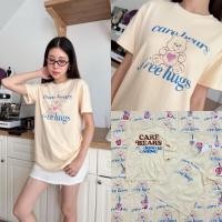 ราคา ส่งด่วน Care bear t shirt เสื้อยืดน้องหมีแคร์เเบร์รุ่นใหม่ น่ารักสุดๆ ดีเทลสกรีนลายน้อนหมี (24667223170)