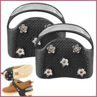 ราคา Ice Cleats สแตนเลสสตีลเพิ่มการยึดเกาะบนหิมะและน้ำแข็งสำหรับรองเท้าทุกประเภท (50654507555)