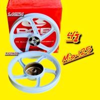 ราคา ล้อแม็ก Mio125 ขอบ14 หน้า4รู 1 40X14 1 60X14 สีขาวล้วน Racing boy (29920091003)