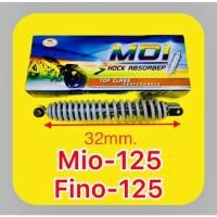 ราคา โช๊คหลัง Mio 125 Fino 125 เดิม สปริงสีมุก ยาว320mm MDI (22657936121)