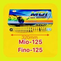 ราคา โช๊คหลัง Mio 125 Fino 125 เดิม สปริงเหลือง ยาว320mm MDI (19894201445)