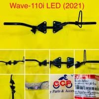 ราคา เหล็กพักเท้าหน้า Wave 110i LED 2021 สีดำ CCP (15067926948)