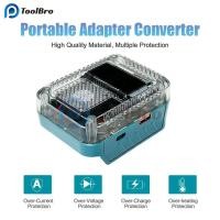 ราคา อะแดปเตอร์จอแสดงผลดิจิตอล USB Type C แหล่งจ่ายไฟ 140W PD3 1 สําหรับ Makita Li Ion เครื่องชาร์จแบตเตอรี่ Li Ion ตัวแปลงอะแดปเตอร์แบตเตอรี่ (49654479425)