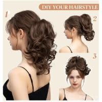 ราคา ผมปลอมทรงหางม้าสำหรับผู้หญิง ปรับแต่งผมหยิกธรรมชาติ สวมใส่สบาย (25945978002)