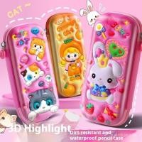 ราคา 3ง ไฮไลท์กล่องเครื่องเขียนสไตล์สาวขนาดใหญ่ ความจุกรณีดินสอนักเรียนชั้นประถมศึกษาน่ารักกรณีดินสอเด็กกรณีดินสอกันน้ําร้อน (42710404119)