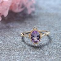 ราคา Retro สไตล์แหวนเพชรสีม่วง Lavender พิเศษ Starry Sky พร้อมการปรับขนาด เครื่องประดับแฟชั่นสำหรับคู่รักและของขวัญวันวาเลนไทน์ (42707725987)