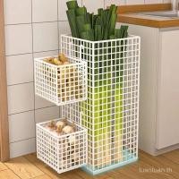 ราคา ชั้นวางของอเนกประสงค์ในห้องครัวชั้นเก็บผักชั้นวางแบบเรียบง่ายตะกร้าผักในครัวเรือนชั้นวางของชั้นวางร่ม (28463471170)