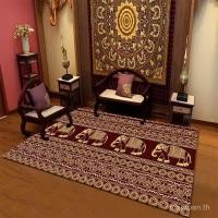 ราคา หรูหราย้อนยุค โบราณไทยช้างทํามือพรมห้องนั่งเล่นห้องนอนข้างเตียงโต๊ะกาแฟผ้าห่มครัวเรือนพรมปูพื้นกันลื่นวัสดุผ้าฝ้ายผ้าลินินคุณภาพสูงเอเชียตะวันออกเฉียงใต้ (42706030671)