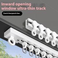 ราคา ราวม่าน รางผ้าม่าน รางม่านแบบไม่ต้องเจาะ ตะขอรางเลื่อน รางเดี่ยว แท่งบางพิเศษ (25594505139)