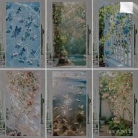 ราคา เต็มแรเงาสติกเกอร์กระจกไฟฟ้าสถิต ห้องน้ําห้องน้ําฟิล์มป้องกันแสงสะท้อนทึบแสงตะแกรงหน้าต่างภูมิทัศน์สไตล์กาวฟรีกาวในตัวปิดกั้นฟิล์มความเป็นส่วนตัวหน้าต่างแสงเล (40807723230)