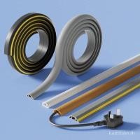 ราคา รางสายไฟพีวีซี รางจัดการสายไฟอ่อนที่มองไม่เห็นป้องกันการเหยียบบนพื้น รางสายไฟตกแต่งที่ปิดพื้น (29807855454)