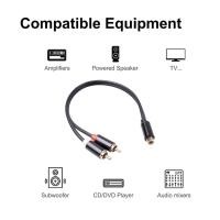 ราคา R 1 RCA หญิง 2 RCA ชาย Splitter สาย RCA Y Splitter Converter สายไฟสําหรับระบบรถยนต์ซับวูฟเฟอร์ Player (52853962815)