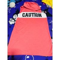 ราคา เสื้อแขนกุดมีฮู้ดสีชมพูเข้ม (56953874641)