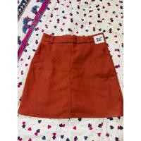 ราคา กระโปรงแบบนิ่มสีส้มอิฐ (52602077646)