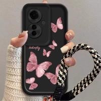 ราคา สีชมพูผีเสื้อสําหรับOppo RENO11F 5G OPPO RENO11 5G OPPO RENO11PRO OPPO RENO12 5G OPPO RENO12 PRO 5Gเคสโทรศัพท์ซิลิคอนป้องกันการล่มสลายฝาครอบกันกระแทกฝาครอบใส (50555957494)