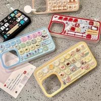 ราคา สนุกการ์ตูนน่ารักแป้นพิมพ์จําลองสําหรับ iphone 16promax 15 pro max 14 pro max 14 plus 13 pro max i13 13pro 11 pro max iphone11 12 pro max Soft Clear Case โทรศัพท์กันกระแทก (29770025774)