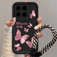 ราคา สีชมพูผีเสื้อสําหรับ Xiaomi 13lite Xiaomi13 Xiaomi13Pro Xiaomi14 Xiaomi14 Pro Xiaomi14ULTRA เคสโทรศัพท์ซิลิคอนนุ่ม Anti Fall ฝาครอบกันกระแทกฝาครอบใส (52205963533)