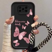 ราคา สีชมพูผีเสื้อสําหรับ Xiaomi POCO X3 POCO X3 NFC POCO X3 Pro POCO M2 POCO C55 POCO M6 POCO M6 PLUS 5G เคสโทรศัพท์ซิลิคอนป้องกันการล่มสลายฝาครอบกันกระแทกฝาครอบใส (48205974943)
