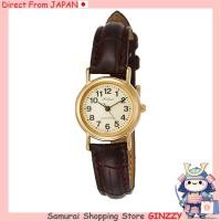 ราคา นาฬิกาข้อมือ CITIZEN Q Q อะนาล็อก กันน้ำ สายหนัง รุ่น QA63 103 สำหรับผู้หญิง สีน้ำตาล นาฬิกาญี่ปุ่น (44108787988)