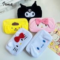 ราคา Sanrio การ์ตูน 3D My Melody กล่องดินสอ Plush Cinnamoroll Hello Kitty Kuromi น่ารักเครื่องเขียนนักเรียนกล่องปากกา (56203027829)