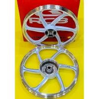 ราคา ล้อแม็ก Click Scoopy i ขอบ 17 สีขาวปัด RACING BOY (14460950522)