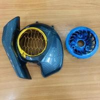 ราคา ฝาครอบใบพัด ใบพัด mio125igt FINO125i Q BIX เคฟล่าดำ ทอง ใบพัดน้ำเงิน (10529003798)