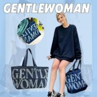 ราคา แท้ GENTLEWOMAN กระเป๋าผ้าเดนิมใบใหญ่ กระเป๋าสะพายข้าง (28334490554)