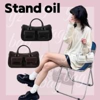 ราคา ของแท้ STAND OIL Chubby Half Bag กระเป๋าสะพายข้างผู้หญิง นำเข้าจากเกาหลี แฟชั่นเกาหลี (29935291729)