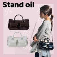 ราคา ของแท้ STAND OIL Chubby Half Bag กระเป๋าสะพายข้างผู้หญิง นำเข้าจากเกาหลี แฟชั่นเกาหลี (28035282740)