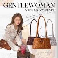 ราคา ของแท้ GENTLEWOMAN SUEDE BALLERINA BAG กระเป๋าผู้หญิง กระเป๋าแฟชั่น กระเป๋าสะพายข้าง (27684622695)