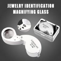 ราคา พระเครื่อง แหวน 25Mm แว่นขยายส่องพระ ขยาย 40X เท่า อัญมณี เลนส์ขยายมีไฟในตัว เพชร กล้องส่องพระ พกพาสะดวก เหรียญ (48400153088)