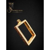ราคา ตลับพระ กรอบพระทองนาโน ฝังเพชร รูปทรงสี่เหลี่ยม (55305689400)