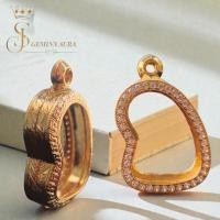 ราคา ตลับพระ กรอบพระ ทองนาโน ฝังเพชร รูปทรง เสือรุ่นแรกหลวงปูศิลา (54706065925)