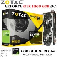 ราคา การ์ดจอ ZOTAC AMP GTX 1060 6GB OC GDDR5 (25422094442)