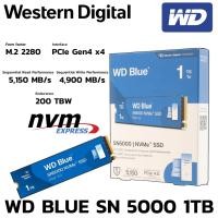 ราคา M 2 1 TB SSD เอสเอสดี WD BLUE SN5000 PCIe 4x4 NVMe M 2 2280 WDS100T4B0E (48852976255)