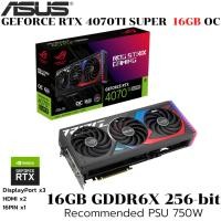 ราคา VGA การ์ดแสดงผล ASUS ROG STRIX GEFORCE RTX 4070 TI SUPER 16GB GDDR6X OC EDITION (51855776029)