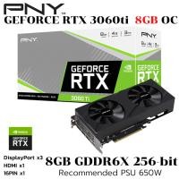 ราคา VGA การ์ดแสดงผล PNY GEFORCE RTX 3060 TI 8GB GDDR6X VERTO DUAL FAN (48803850486)